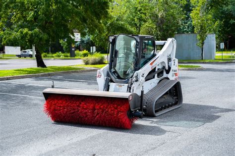 rotary broom skid steer|angle broom for skid steer.